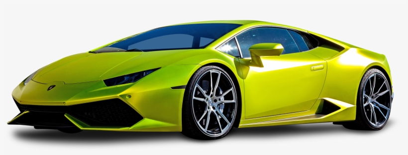 Lamborghini Huracan Green Car Png Image - Lamborghini Huracan 2016 Png, transparent png