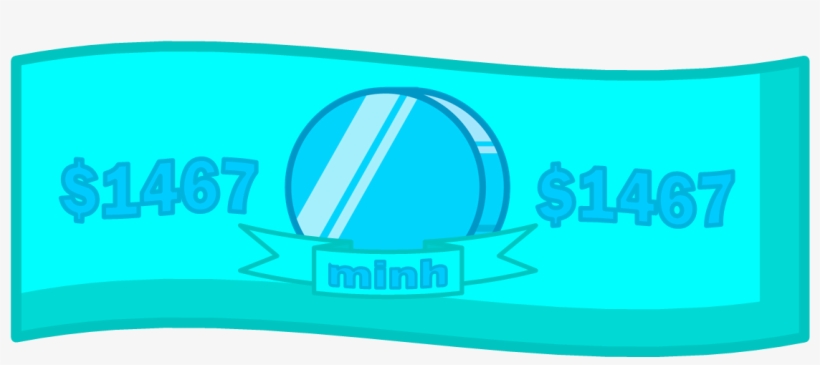 Cyan Dollar Bill 2 - August 9, transparent png