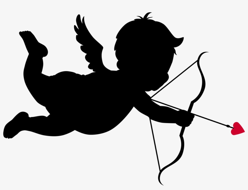 Clip Royalty Free Download Arrow Silhouette Clip Art - Cupid Clip Art, transparent png
