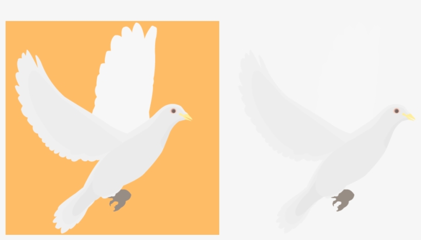 Religious Emblems Doves Clipart - White Dove, transparent png
