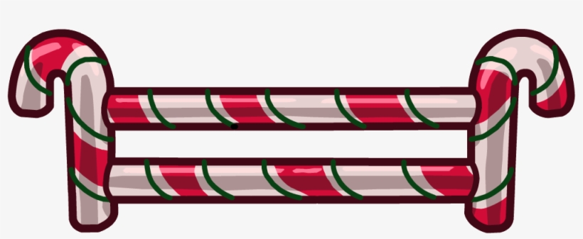 Candy Fence - Club Penguin Candy Cane, transparent png