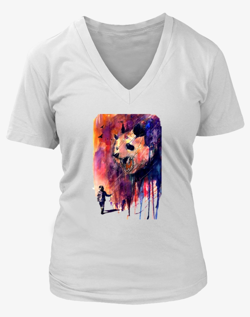 Panda Watercolor T-shirt - Scorpio Shirts, transparent png