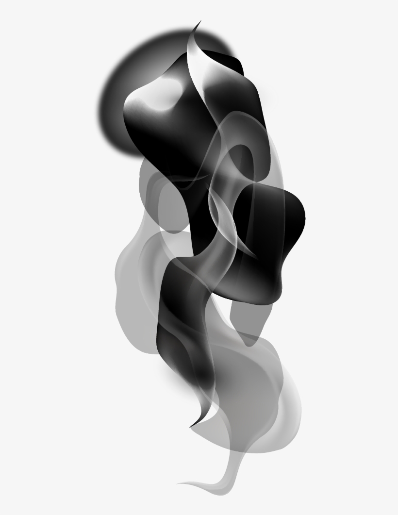 Smoke Effect Clipart Png Image 03 - Monochrome, transparent png