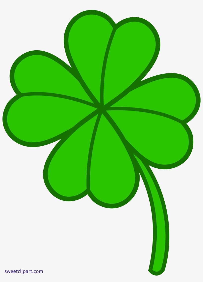 Quality Pic Of Four Leaf Clover - Four Leaf Clover Clip Art, transparent png