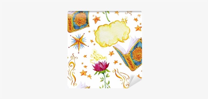 Watercolor Artistic Hand Drawn Seamless Pattern With - Watercolor Painting, transparent png