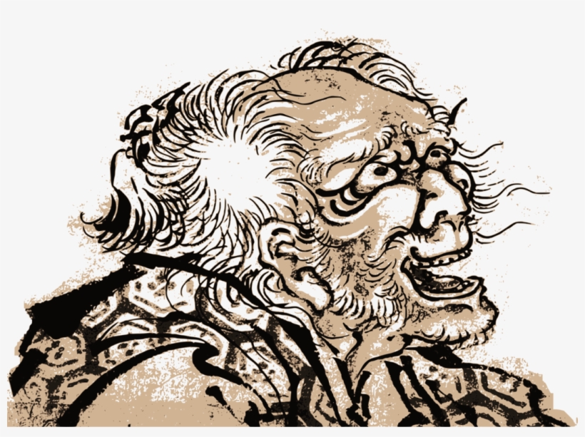 Artist Shunga Work Of Art Ukiyo-e - Hokusai Art Old Man, transparent png