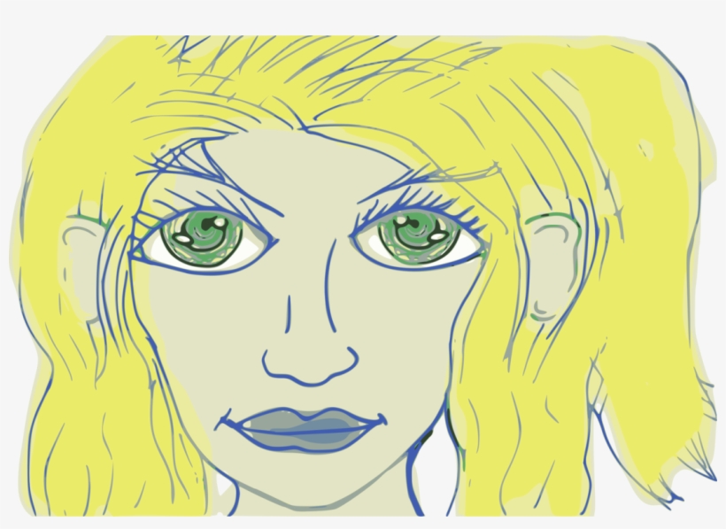Eye Color Girl Drawing Green - Eye Color, transparent png