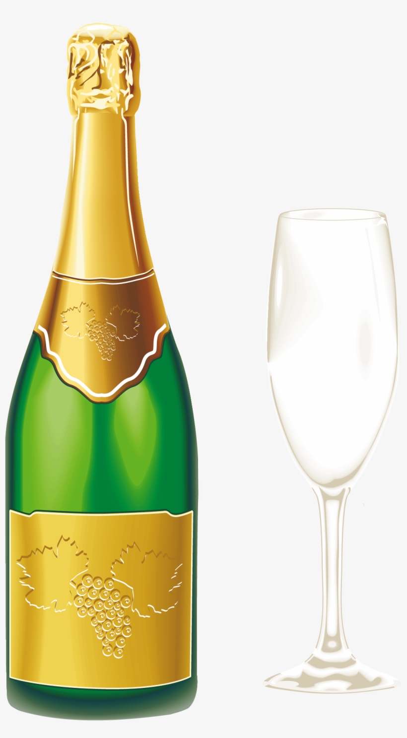 Champagne - Champagne And Glasses Png, transparent png