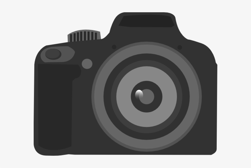 Digital Slr Camera Clipart - Dslr Cartoon, transparent png