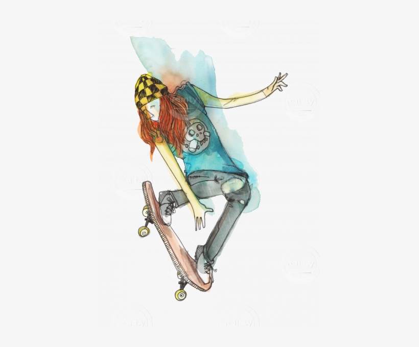 Skater Making Ollie - Illustration, transparent png