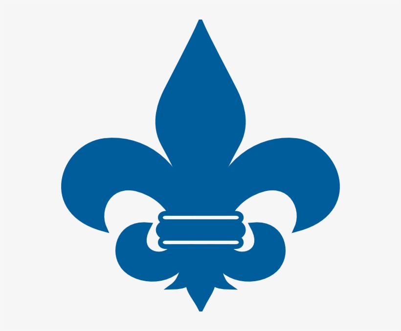 Cub Scout Blue Fleur De Lis Svg Clip Arts 570 X 598, transparent png