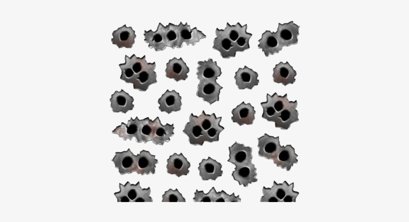 Set Of Bullet Holes Two - Beistle Bullet Holes Peel 'n Place Party Accessory, transparent png