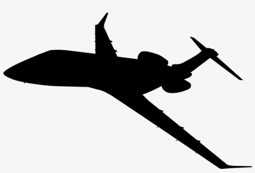 Jet Plane Silhouette Png - Black Jet Png, transparent png