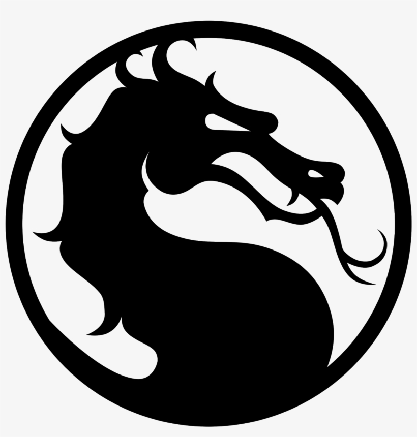 Gemini Vector Watercolor Clipart Black And White - Logo Do Mortal Kombat, transparent png