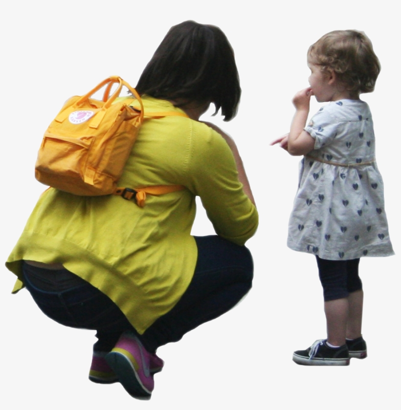 People Cutouts - - Person With Kid Png, transparent png