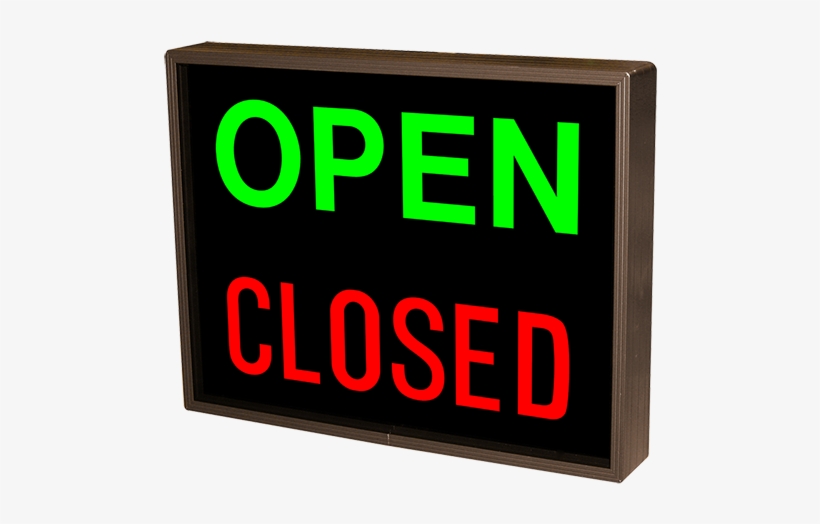 Open - Closed - Outdoor Open Closed Led Sign - 500x453 PNG Download ...