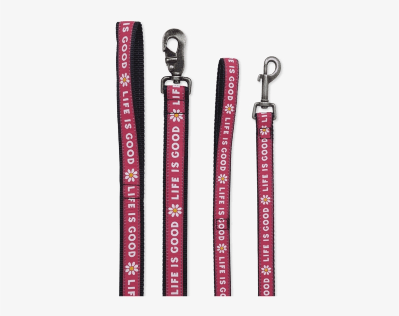 Nylon Daisy Dog Leash - Life Is Good. Dog Leash: Daisy Leash Pop Pink, transparent png