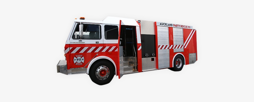 Fire Brigade Truck Png Free Download - Fire Truck Party Bus Nz, transparent png