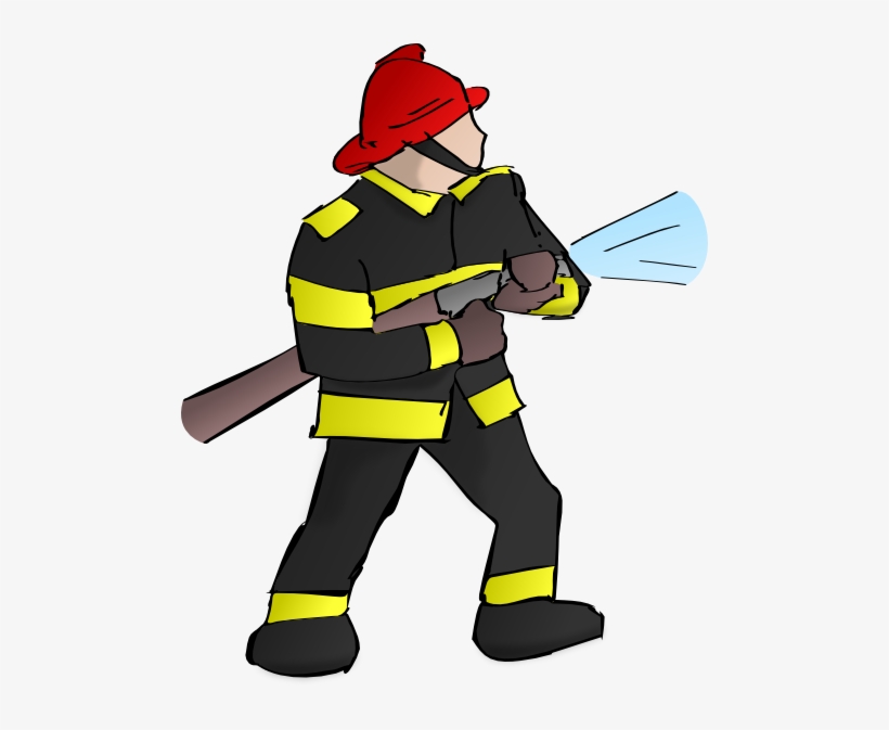 Fire Fighter Clip Art At Clker Com Vector Clip Art - Firefighter Clipart, transparent png