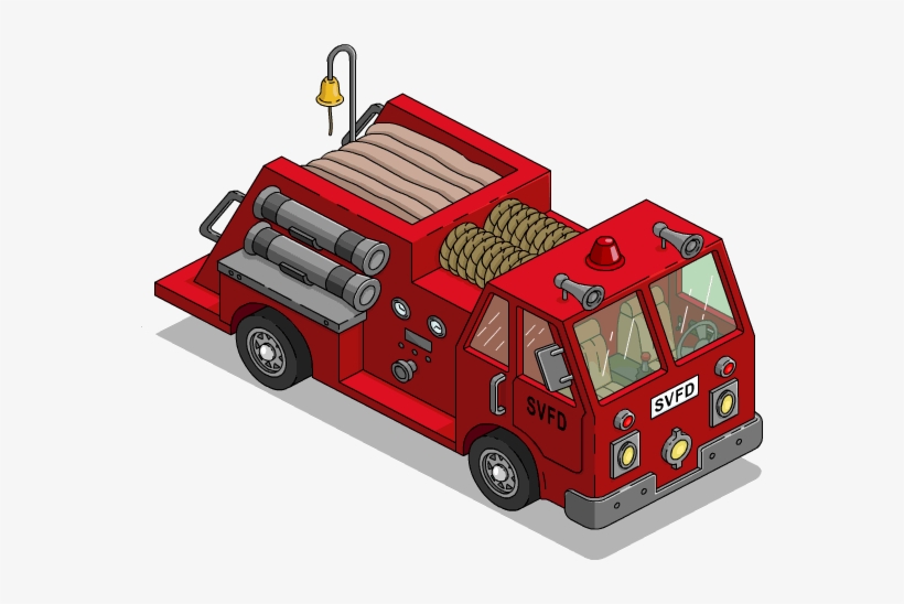 Fire Truck Menu - Simpsons Tapped Out Fire Station, transparent png