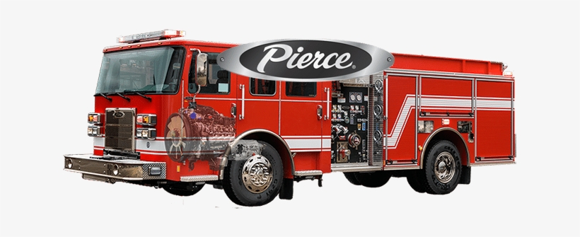 For Firefighters Who Work Hard, Pierce Ford Power Stroke® - Fire Truck Transparent Png, transparent png