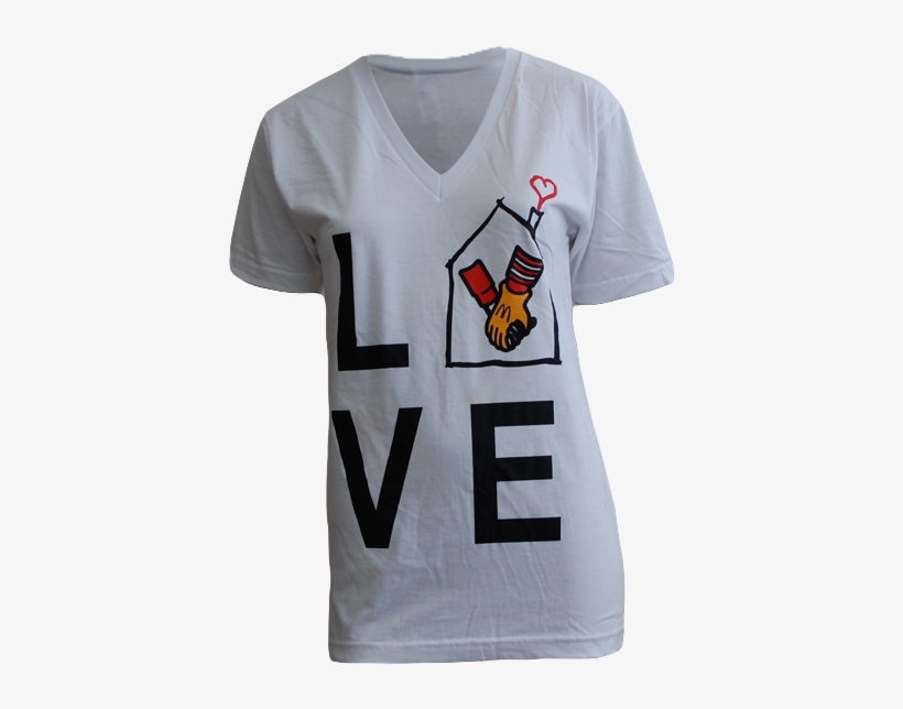 Alpha Delta Pi Ronald Mcdonald House V-neck By Adam - Ronald Mcdonald House Charity Shirts, transparent png