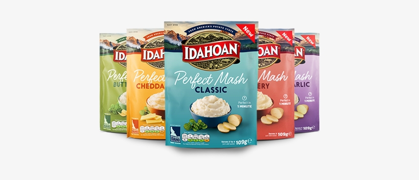 With A Light, Fluffy Texture, You Can Enjoy Real Mashed - Idahoan Buttery Perfect Potato Mash, transparent png