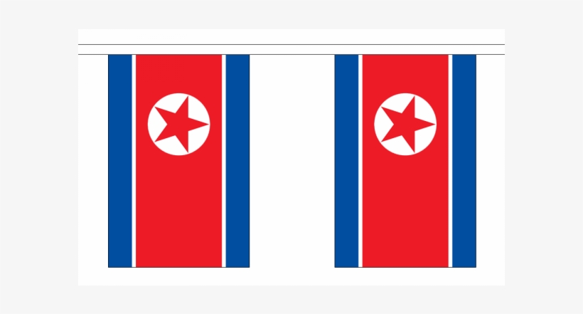 North Korea Flag Bunting - North Korea Flag, transparent png