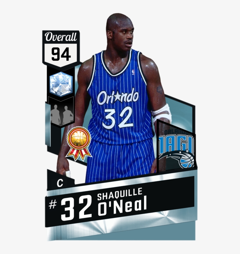 '95 Shaquille O'neal Diamond Card - Diamond Shaquille O Neal 2k17, transparent png