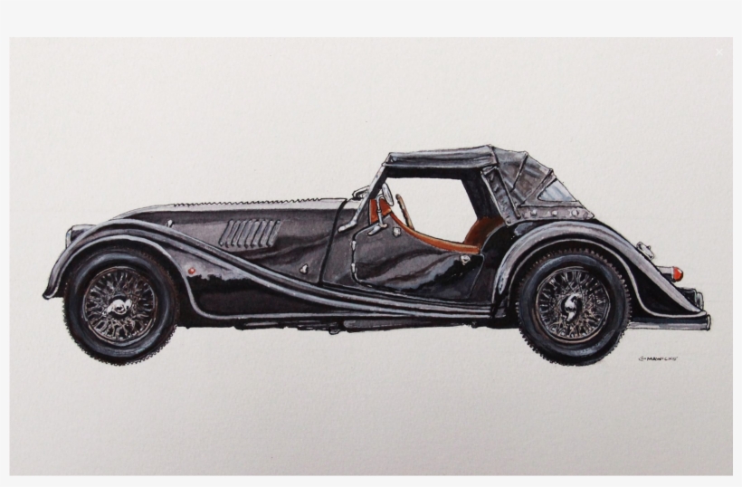 Watercolor - Morgan Plus 8, transparent png