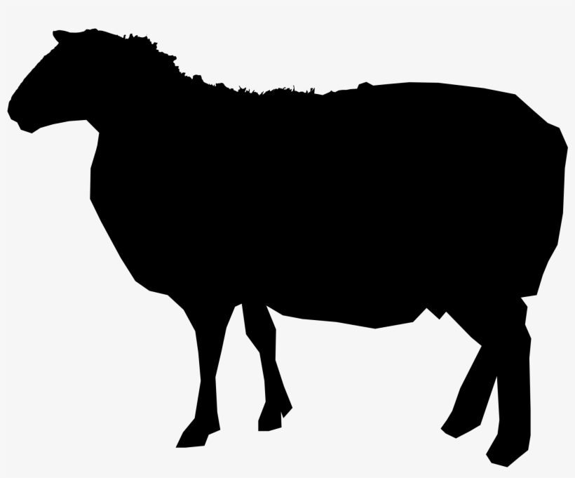 Filesilhouette 1 - Sheep Silhouette, transparent png