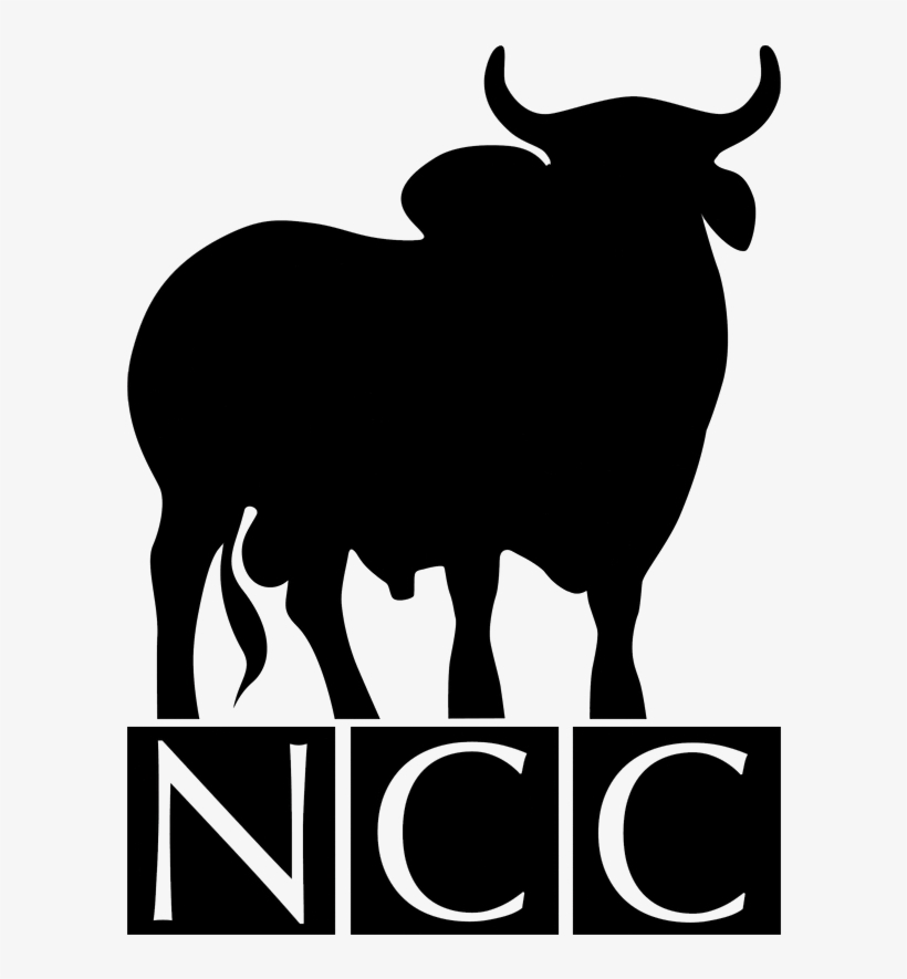 Cow Clipart Brahma - Red Brahman Black And White Logo, transparent png