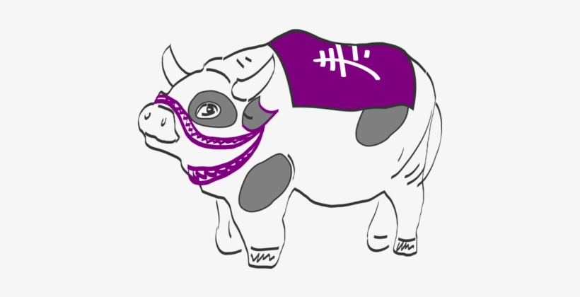 Beef Cattle Dairy Cattle Calf Drawing Computer Icons - Sapi Ungu, transparent png