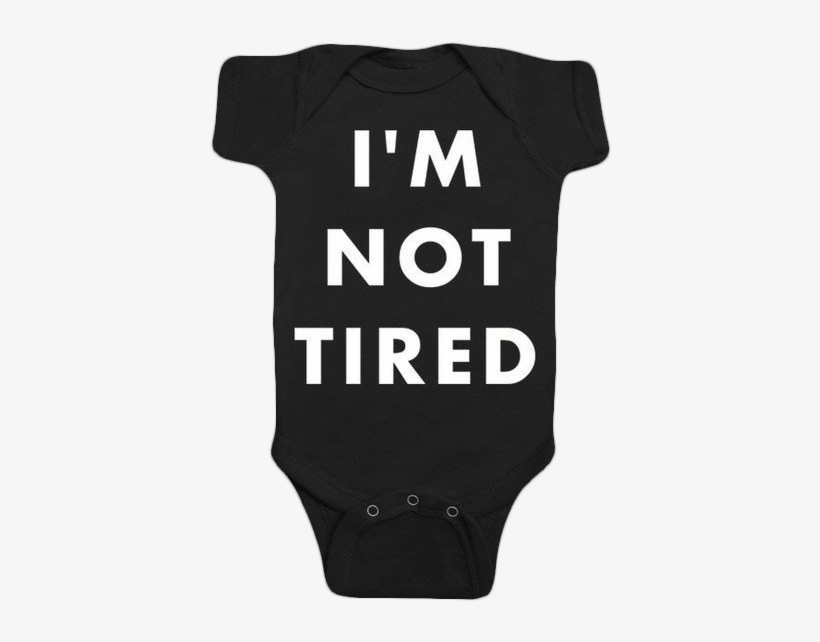 I'm Not Tired Black One-piece With Snaps - Human Action, transparent png