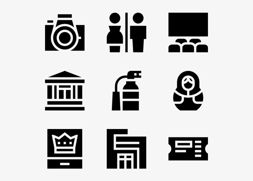 Museum 50 Icons - Illustration, transparent png