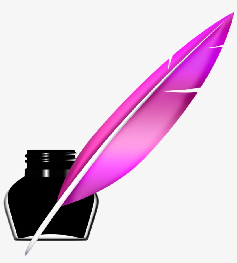 Showing Gallery For Feather Pen Icon Png - Quill Pen, transparent png
