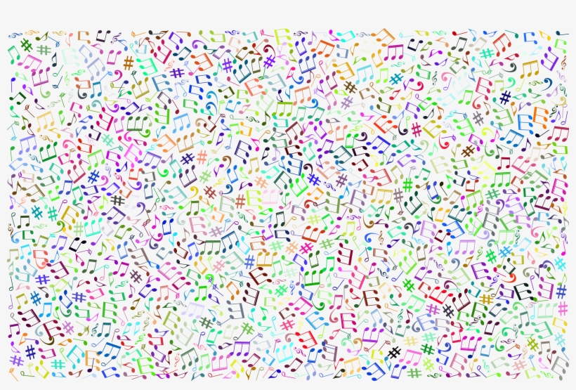 Big Image - Colorful Backgrounds Png Vector Musica Music, transparent png
