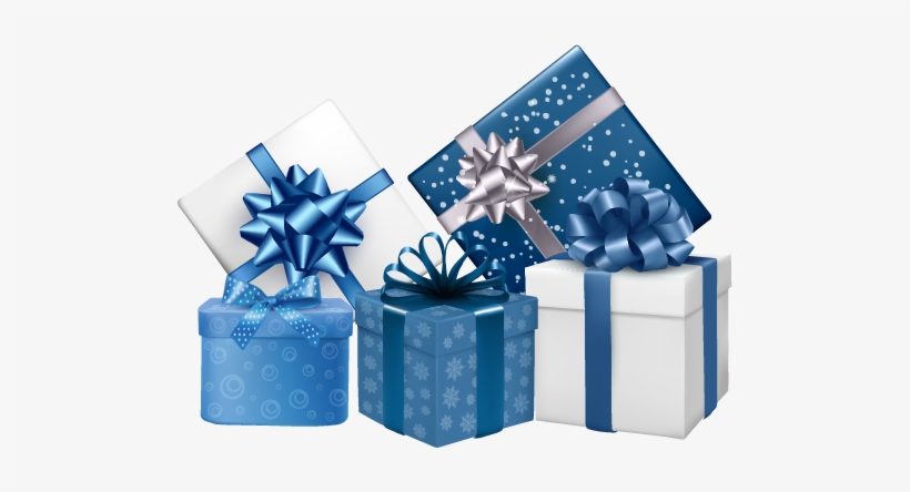 Bellissime Scatole Regalo In Png Pkpbayt - Ella And Viv Paper Company Blue Christmas Morning Paper, transparent png