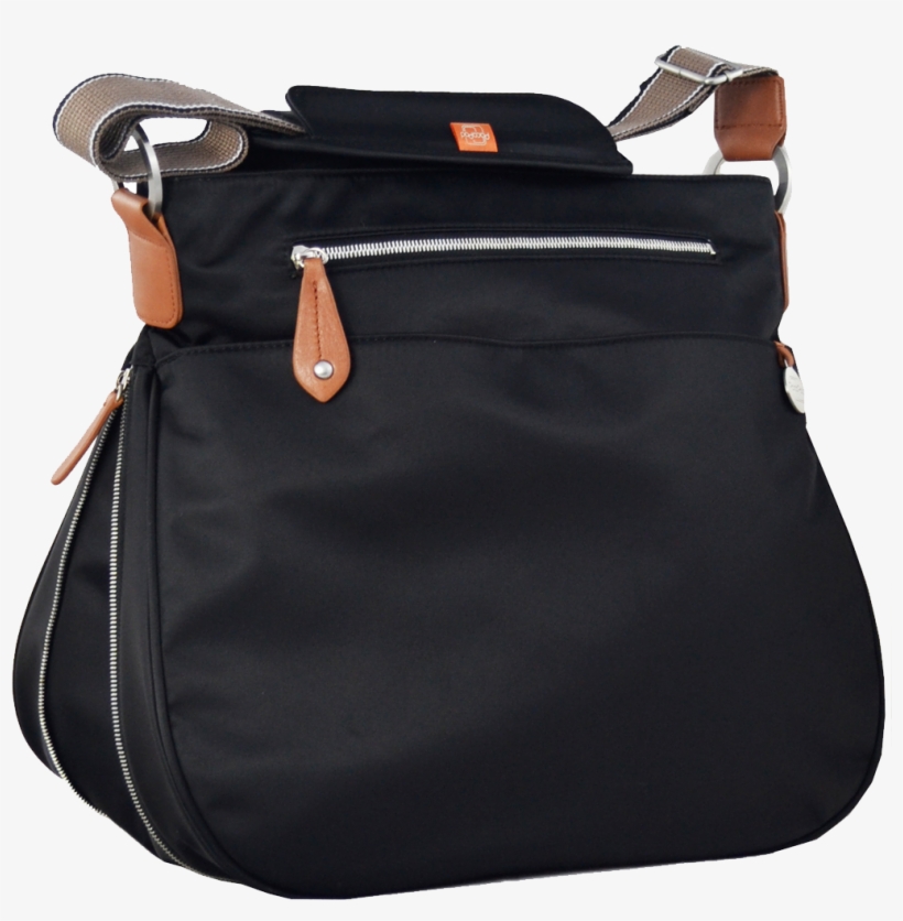 Portland - Black - Pacapod Black Portland Baby Changing Bag, transparent png