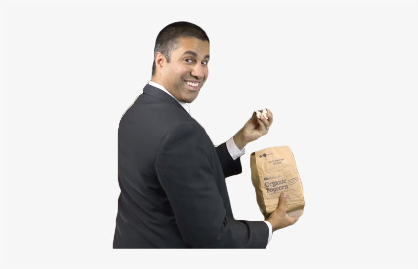 Copy Discord Cmd - Ajit Pai Eating Popcorn, transparent png