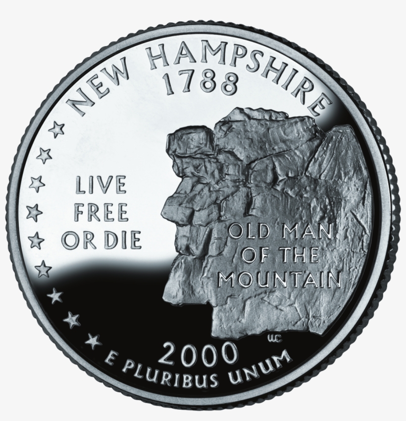 2000 Nh Proof - Quarter Dollar New Hampshire, transparent png