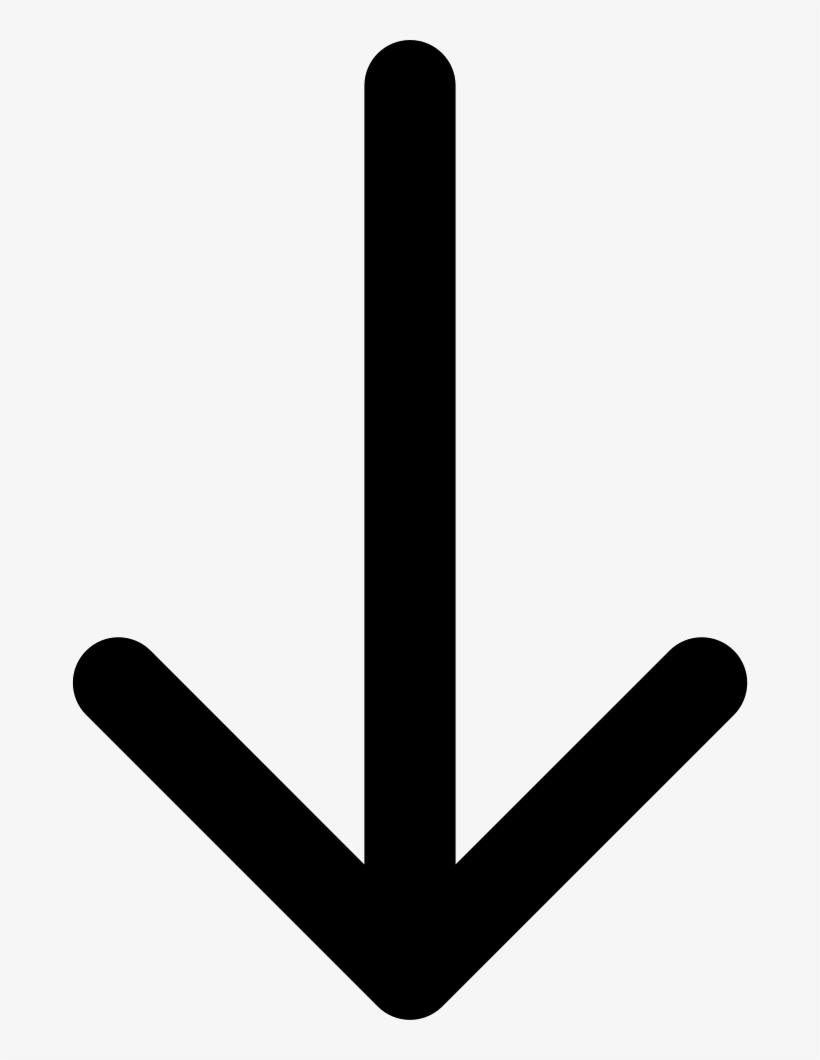 Arrow Pointing To Down - Button, transparent png
