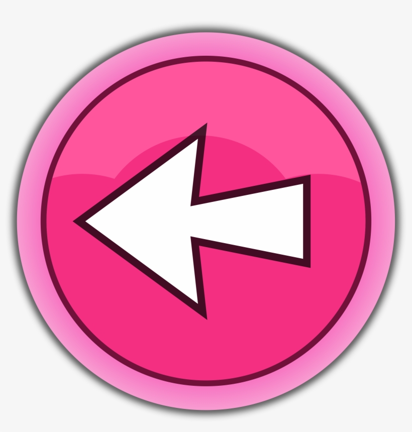 Arrow Outline Pink Up Signs - Left Arrow Pink, transparent png