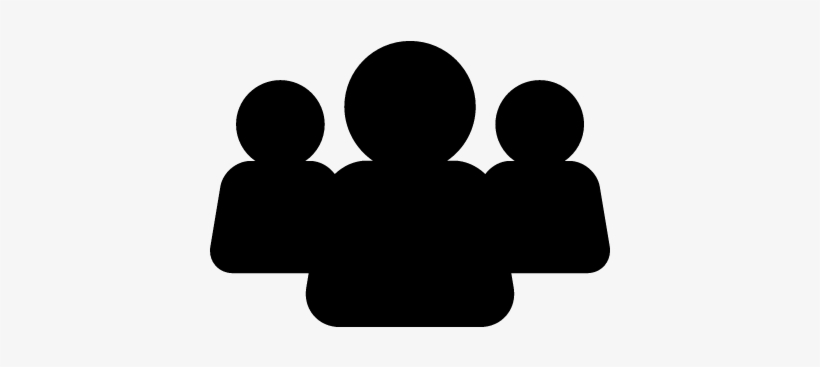 Users Group Black Silhouette Vector - Users Silhouette, transparent png