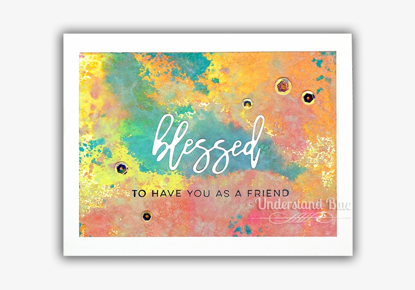 Blessed Card By Understand Blue - Visual Arts, transparent png