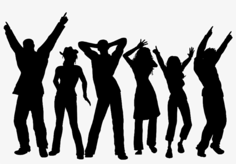 Hs Formal Clip Art - Group Dancing Silhouette Png, transparent png