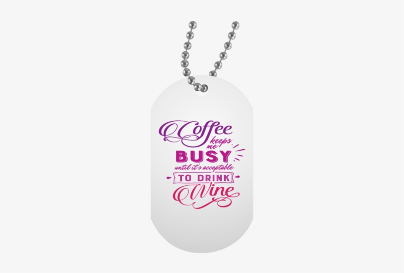 Wine White Dog Tag Necklace - Nightmare Before Christmas - Necklace, transparent png