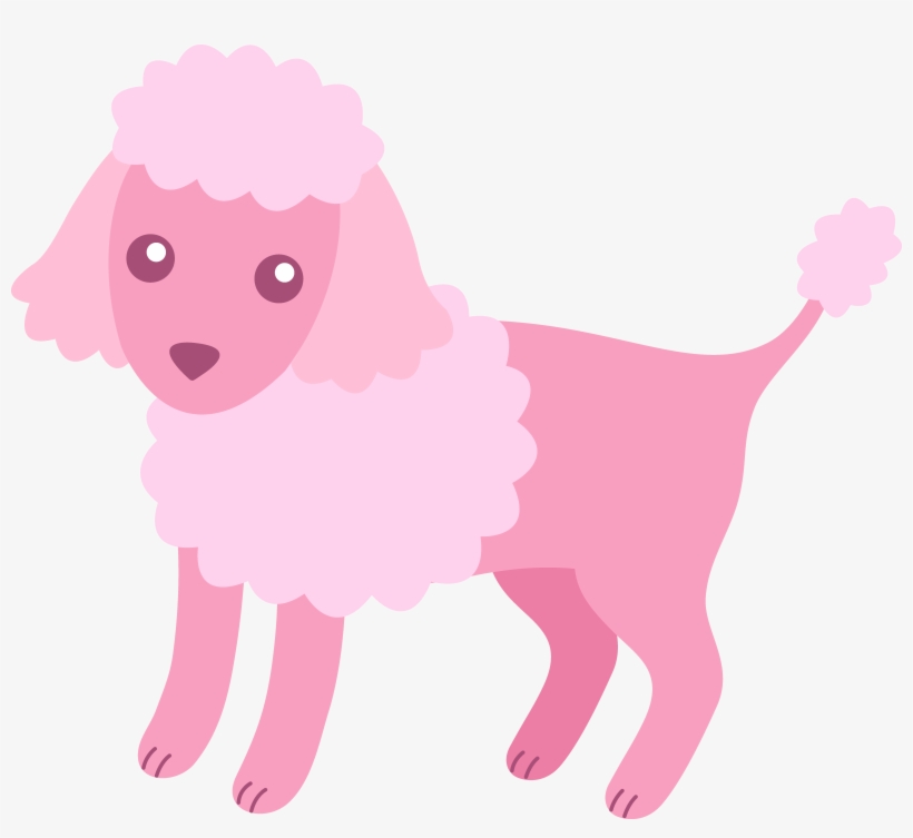 Pink Dog Tags Clip Art - Poodles Clipart Png, transparent png