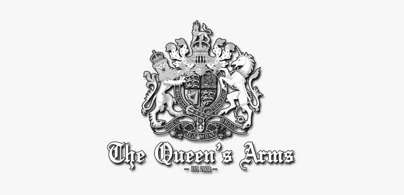 The Queen's Arms Logo Which Includes The British Coat - British Coat Of Arms Png, transparent png