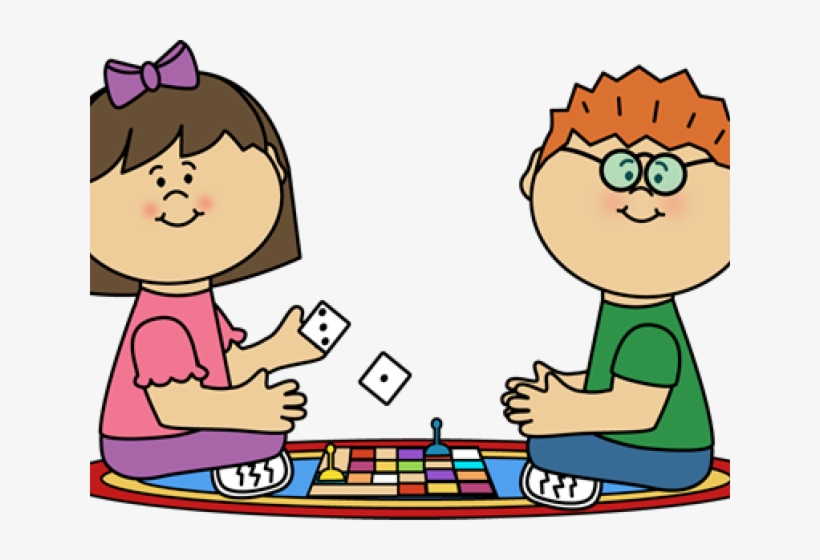 Clipart Of Children Playing Board Game, transparent png